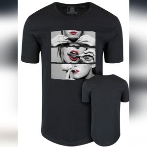 New XL Graphic Black T-Shirt